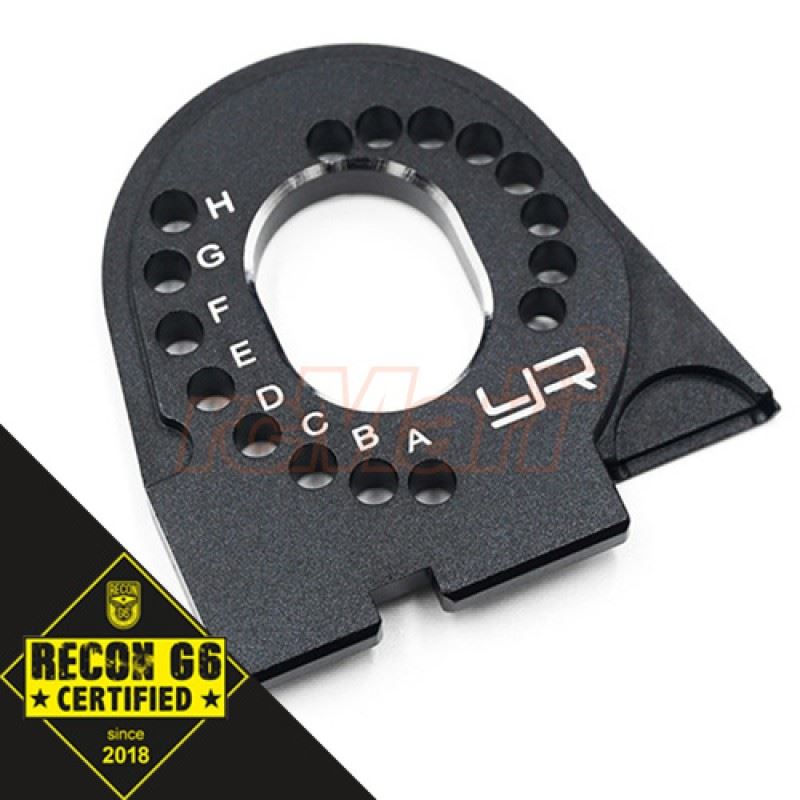 Yeah Racing Aluminum Motor Mount Black For Traxxas TRX-4 Black 'G6 Certified'