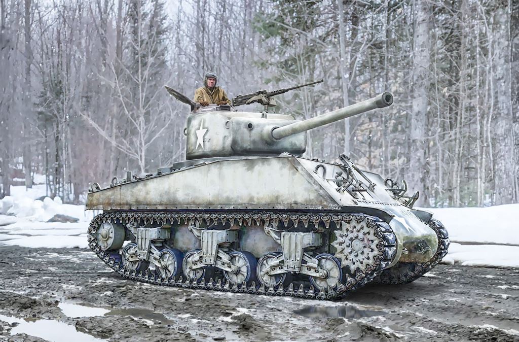 Italeri 1/35 Sherman M4A3 Wet