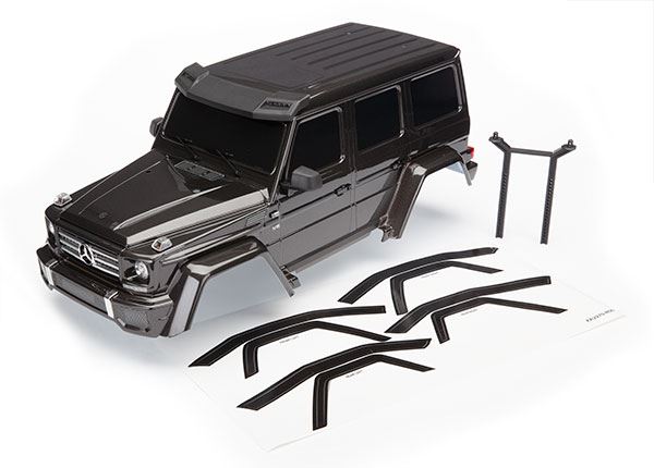 Traxxas Body, Mercedes G500 4x4, complete (black)