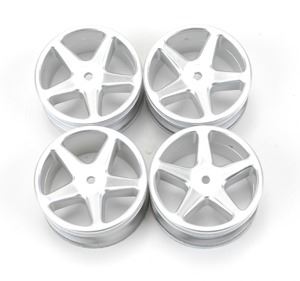 Schumacher Wheel; 5 spoke 25mm - Satin (Pk4)