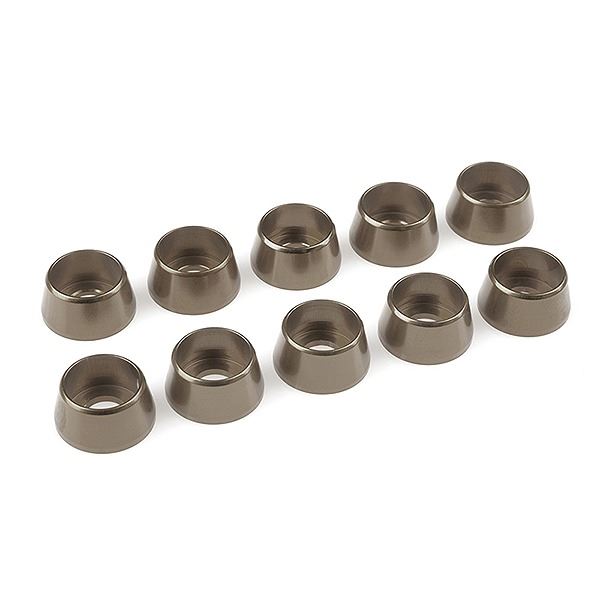 Corally Aluminium Washer For M5 Socket Head Screws Od=12mm Gun Metal 10Pcs