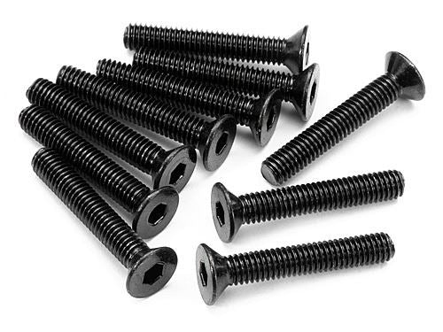 HPI Flat Head Screw M3X18mm (Hex Socket/10Pcs)