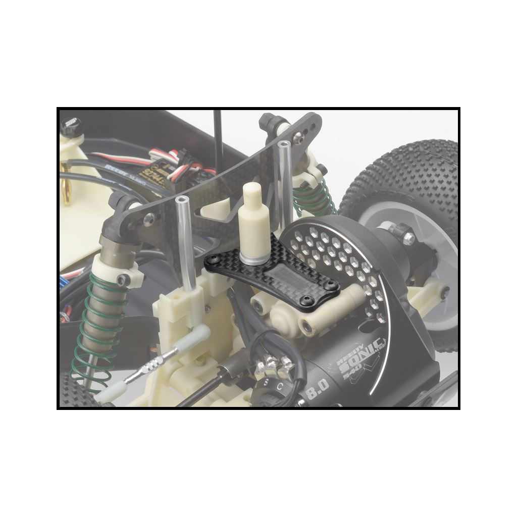 RC10 Worlds 2.5mm C/F Transmission Brace (3 Gear)
