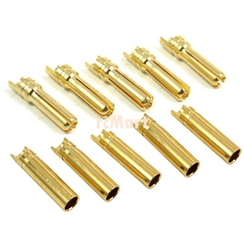 Yeah Racing 4mm High Current Connector Set (Banana Plug) (Male x 5 + Female x 5)