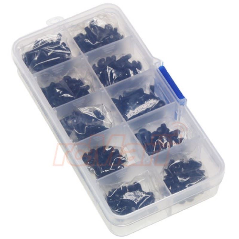 Yeah Racing 10.9 Grade Carbon Steel Screw Assorted Set (300pcs) with FREE Mini box