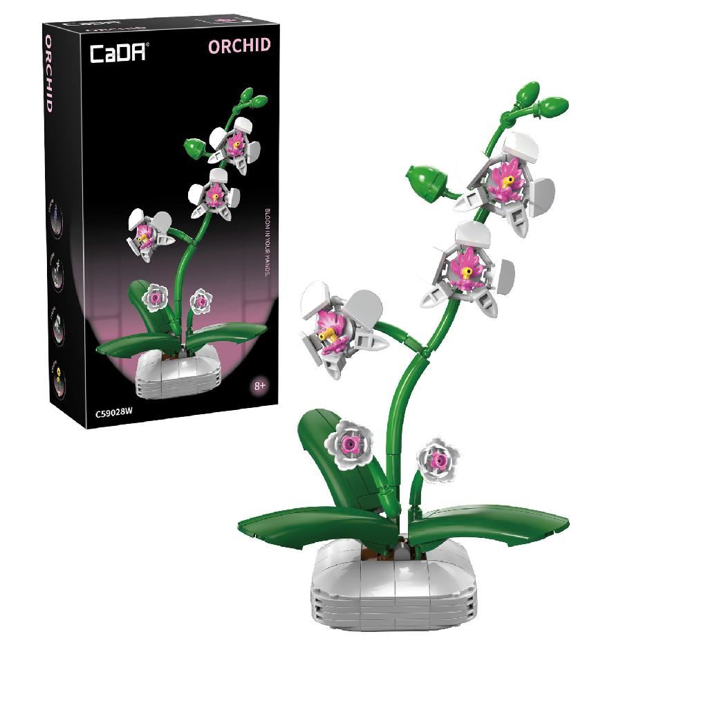 Cada Orchid Building Block Planter - 237 Pcs