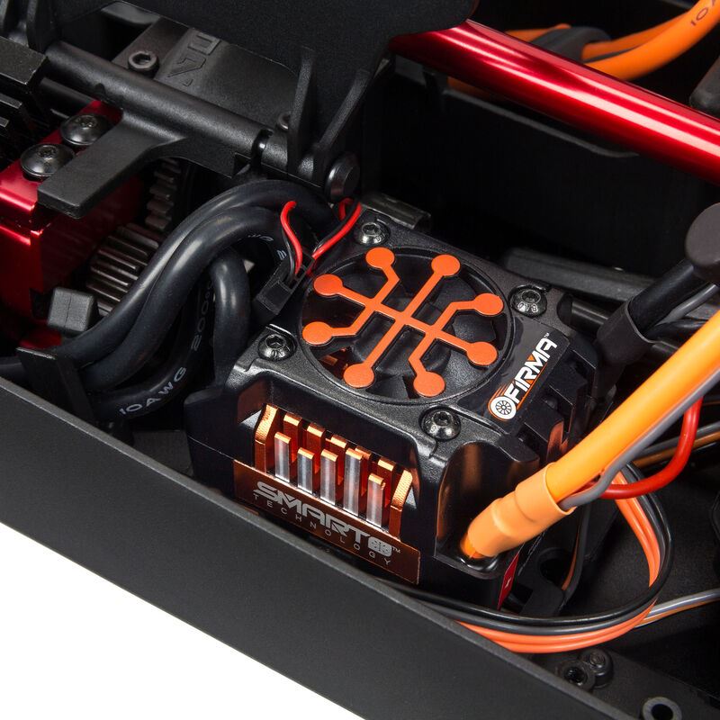 Arrma Mojave V2 6s 4WD BLX Red/Black Desert Truck with Spektrum Firma - ARA7604V2T2