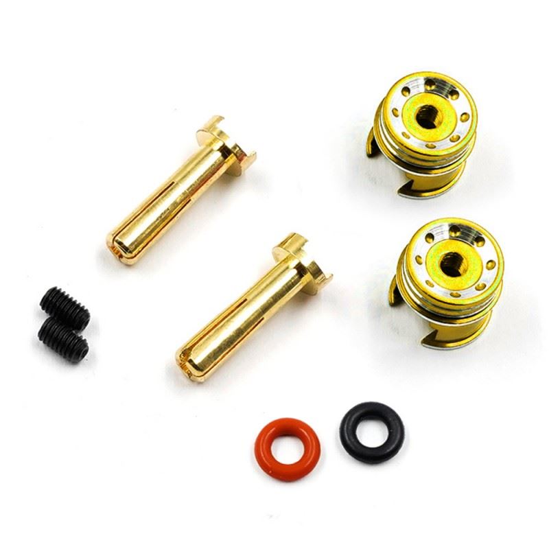 Yeah Racing Aluminum 4Mm Bullet Plug W/Grips