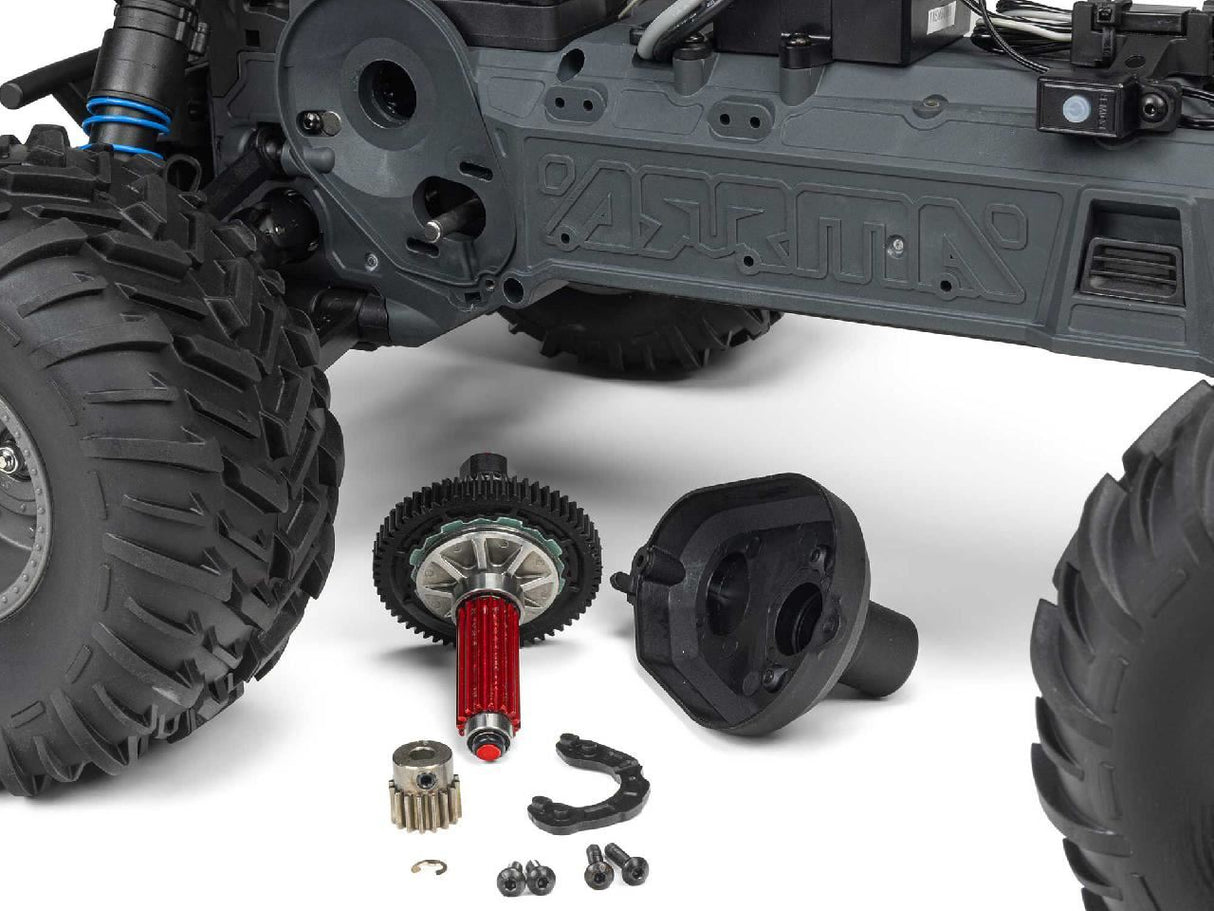 Arrma 1/10 Gorgon 223S 2Wd Rtr Monster Truck, Red/Black