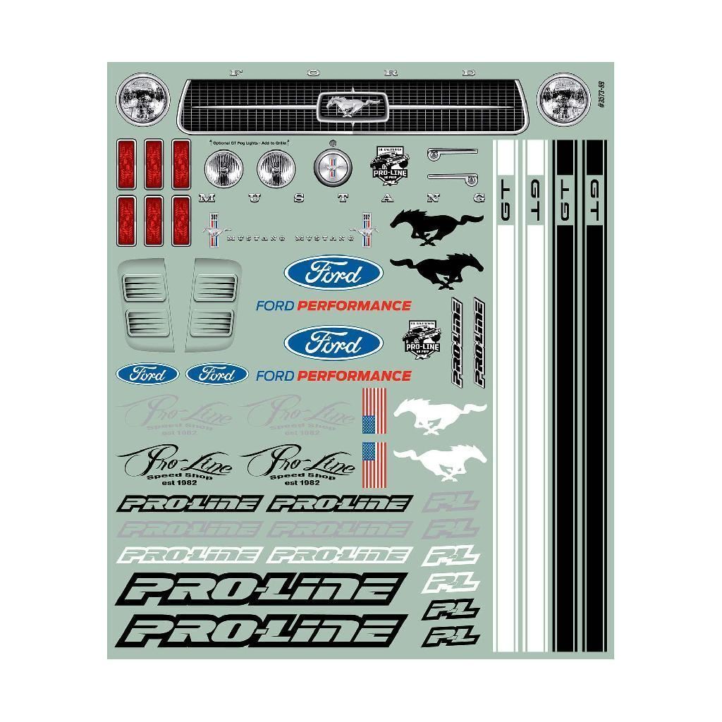 Proline 1/10 1967 Ford Mustang Clear Body: Drag Car