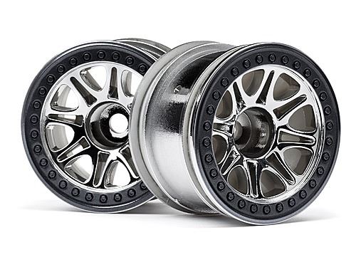 HPI Split 8 Truck Wheel (Chrome/2Pcs)