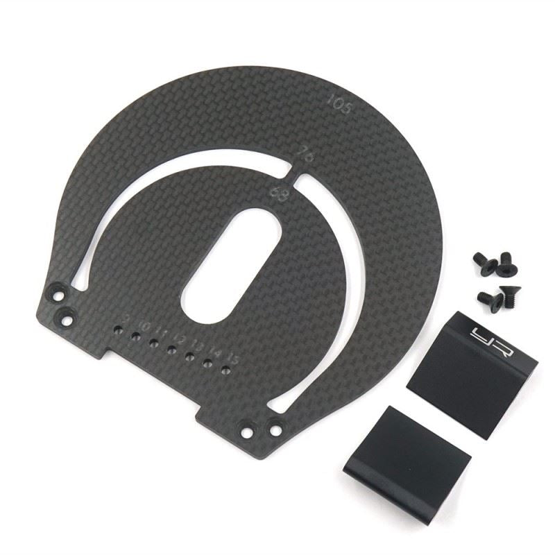 Yeah Racing Aluminum & Carbon Wheel Well Marker For 1:8 On Road RC Car Black