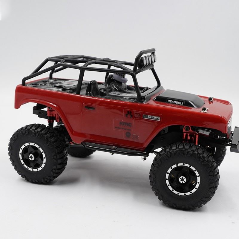 Yeah Racing Aluminum CNC 5 Spoke Beadlock Wheel Set For Axial SCX24 Element Enduro24