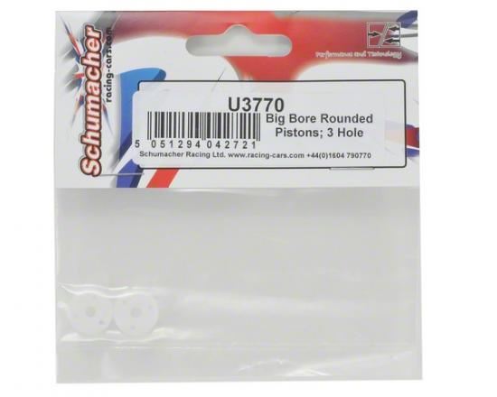 Schumacher Big Bore Rounded Pistons; 3 Hole pr
