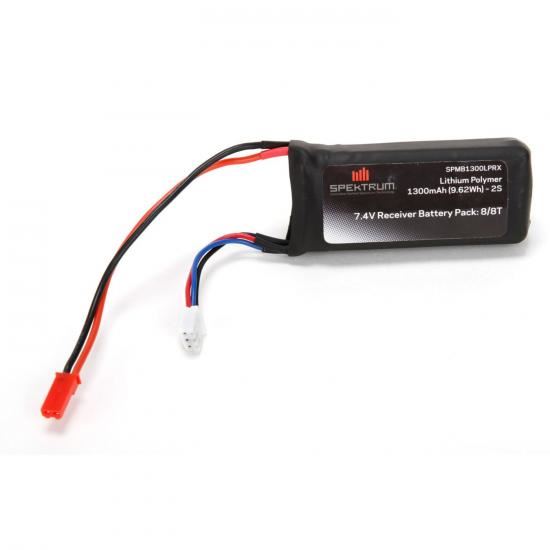 Spektrum 7.4V 1300mAh 2S 5C LiPo Rx Pack w/JST Connector (SPMB1300LPRX)
