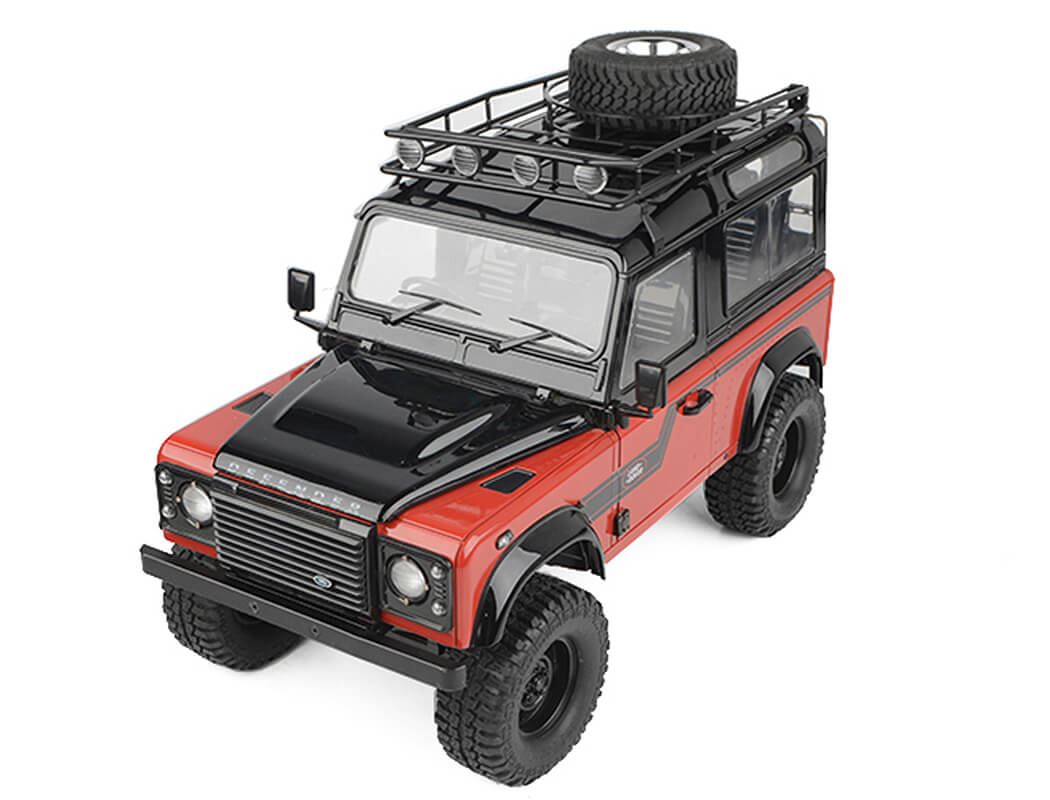 Rc4Wd Roof Rack With Tyre Mount & Ipf Lights For Gelande Ii D90