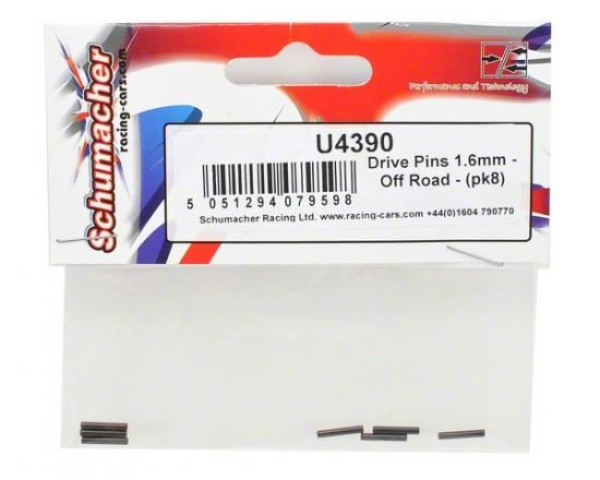 Schumacher Drive Pins 1.6mm - Off Road - (pk8)