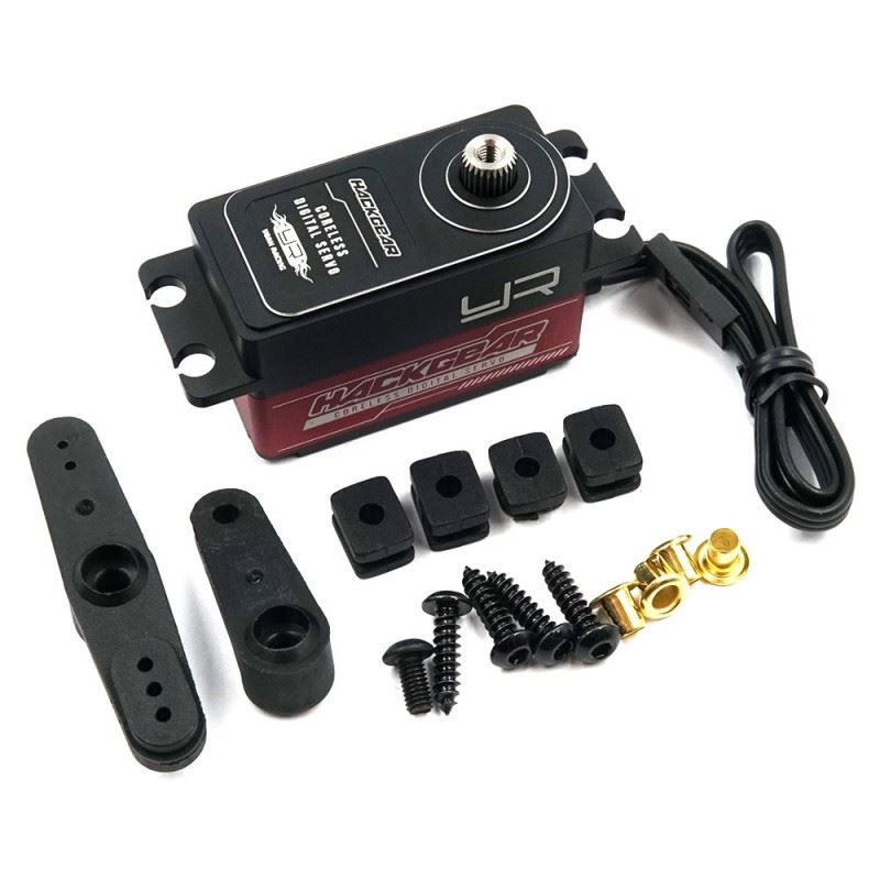 Yeah Racing Aluminum Case Low Profile Digital High Speed Coreless Servo For 1/10 RC Red