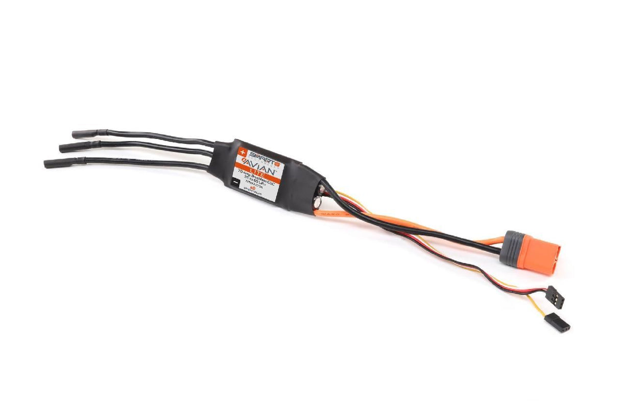 Spektrum Avian 70-Amp Smart Lite Brushless ESC, 3S-6S: IC5