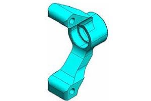 Tamiya Tt-02 Aluminium Rear Upright 2.5