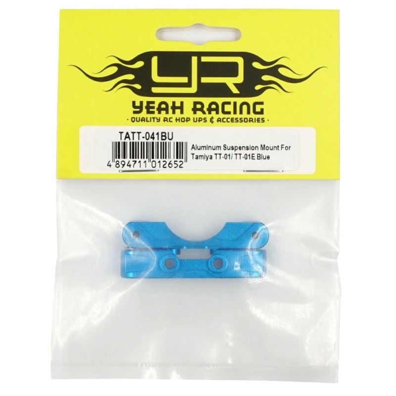 Yeah Racing Aluminum Suspension Mount For Tamiya TT-01/ TT-01E Blue