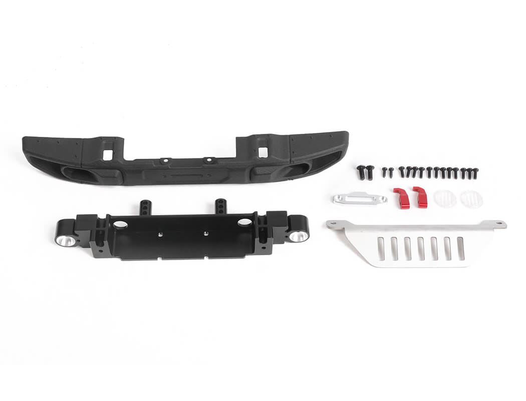 RC4WD OEM WIDE FRONT WINCH BUMPER W/ STEERING GUARD FOR AXIAL 1/10 SCX10 III JEEP (GLADIATOR/WRANGLE