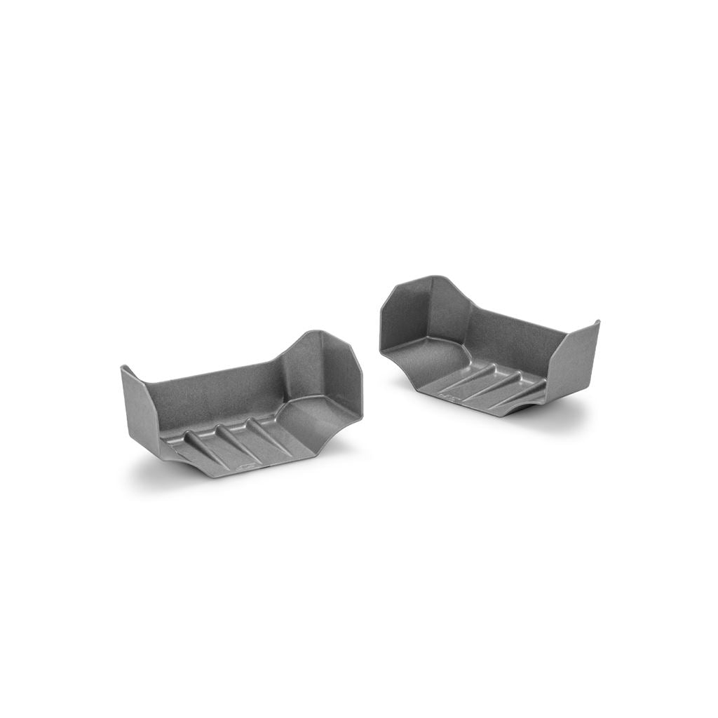 1:8Th Truggy Molded Front Wing Grey - 2Pc