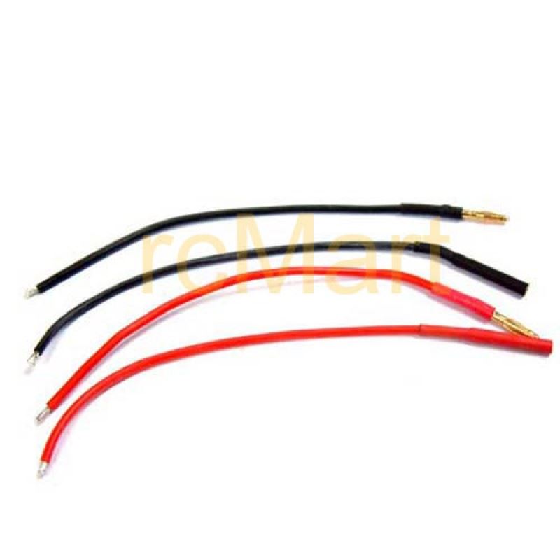 Yeah Racing 2.0Mm Gold Plated Connector With 10Cm Silion Cable