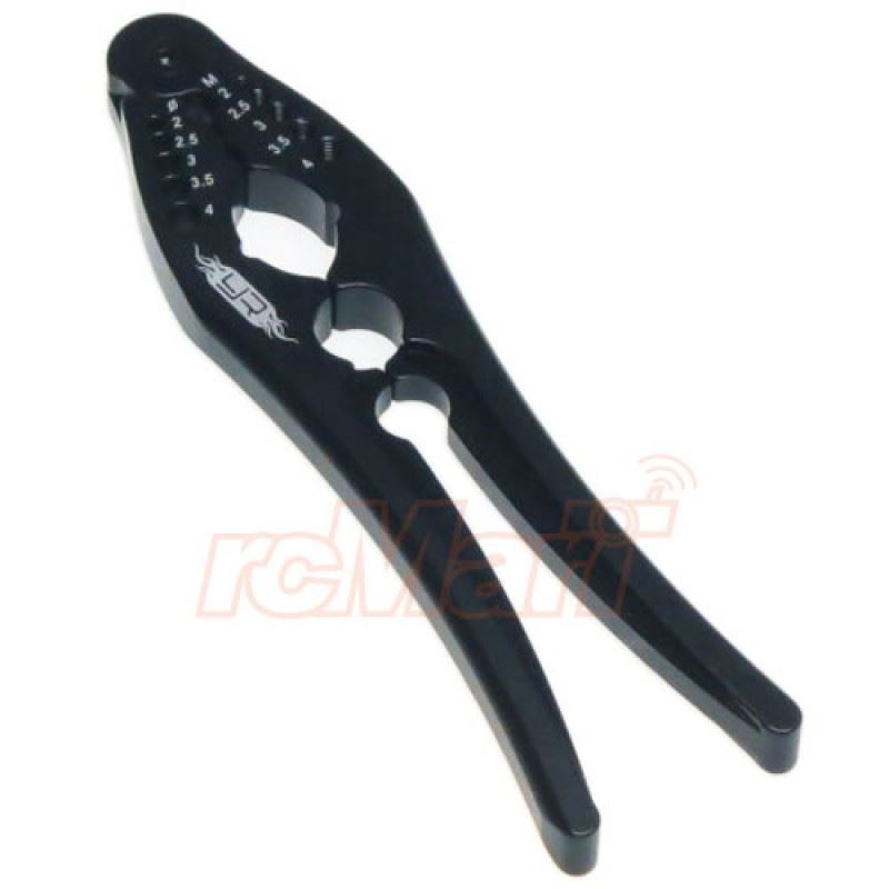 Yeah Racing Aluminum Shock Shaft Pliers & Pin, Screw Tester (BK)