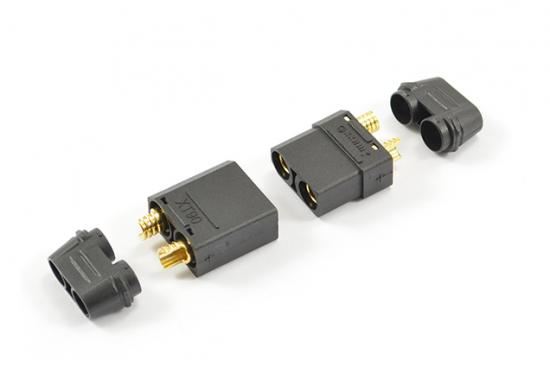 CENTRO XT-90 BLACK CONNECTOR (MALE/FEMALE)