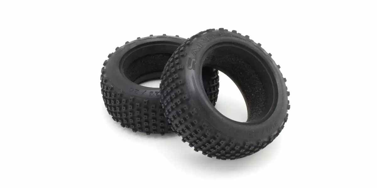 Kyosho Turbo Optima Front Medium Tires 50X83X30Mm (2) - Block Type