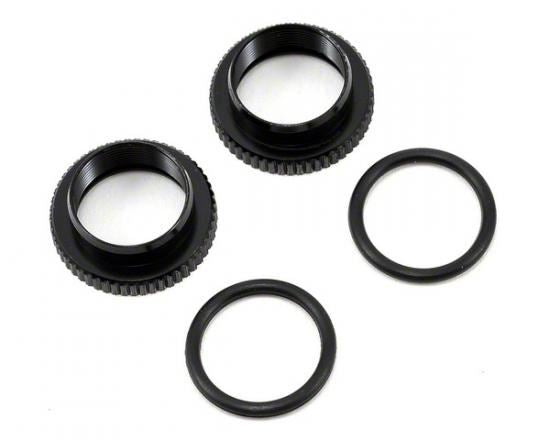 Schumacher Threaded Shock Collar (Black) - Mi5 - 1pr