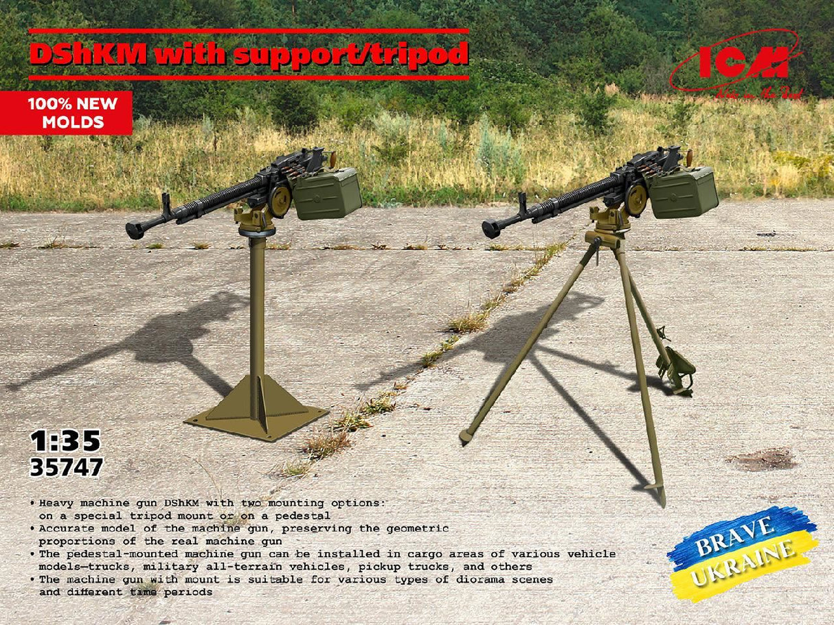 Icm Dshkm Heavy Machine Gun With Support/Tripod