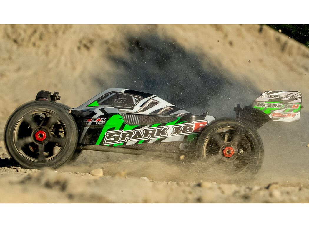 CORALLY SPARK XB6 6S BRUSHLESS BASHER BUGGY ROLLER - GREEN