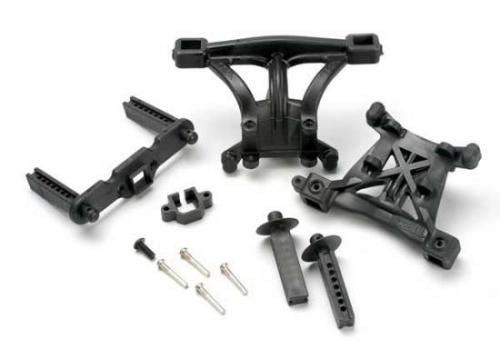 TRAXXAS Body mounts, Fr & Rr, body mount posts,2.5x18mm pins,4x10mm