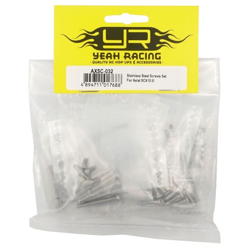 Yeah Racing Stainless Steel Screws Set For Axial SCX10 III
