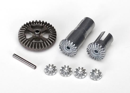 TRAXXAS Gear set, differential, metal (output (2)/ spider (4)/ ring