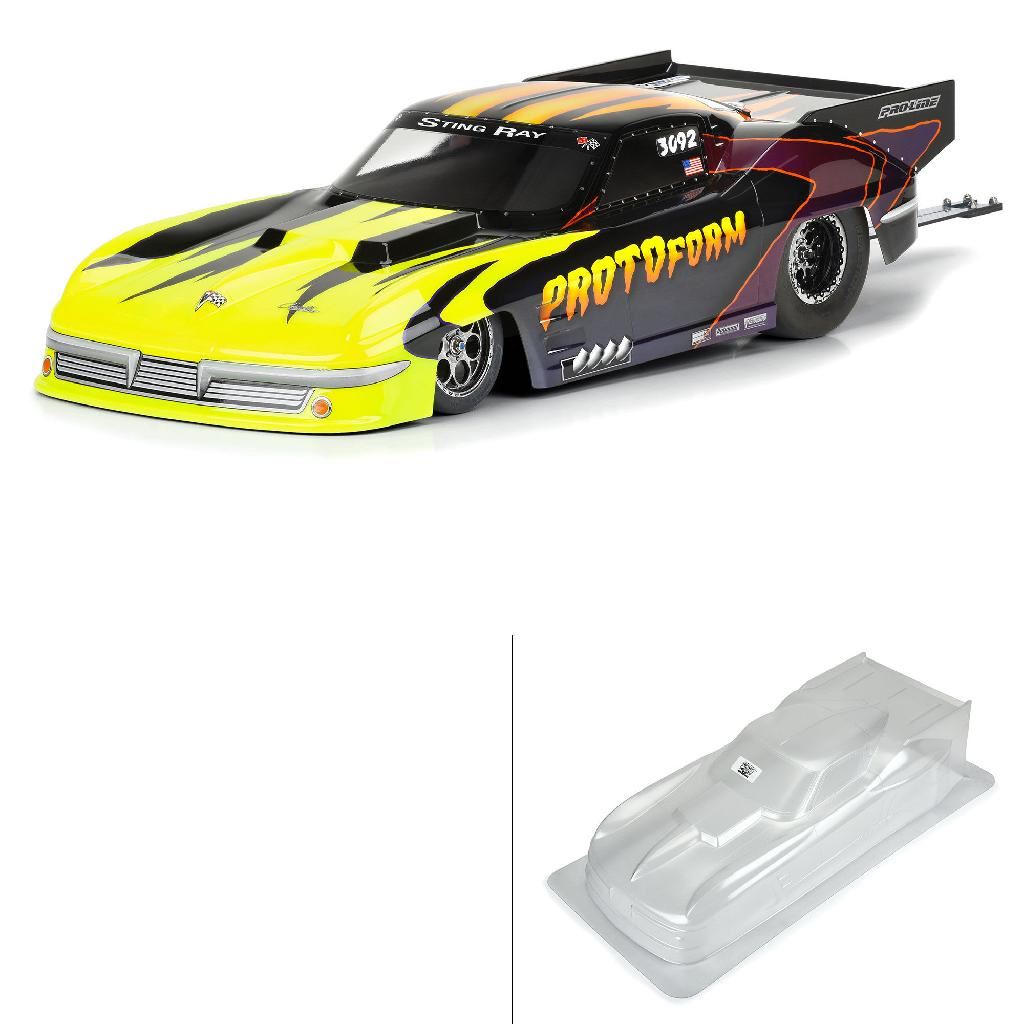 PRM 1/10 1963 Chevrolet Corvette Stingray Pro Mod Clear Body: Dr