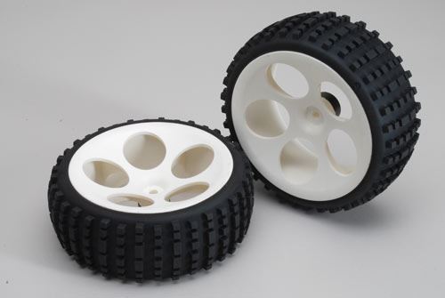 FG Modellsport Baja tires S narrow glued, 2pcs.