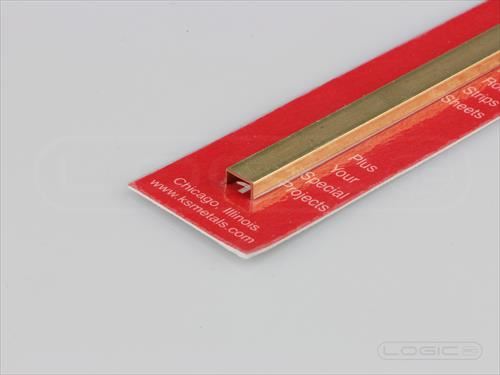 KS 300mm Brass Channel 1/4" (Pk1)