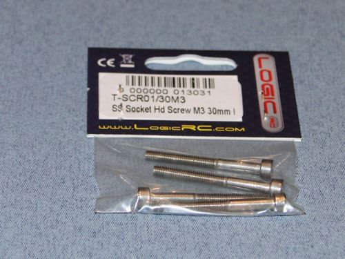 RACTIVE SS Socket Hd Screw M3 30mm Pk4