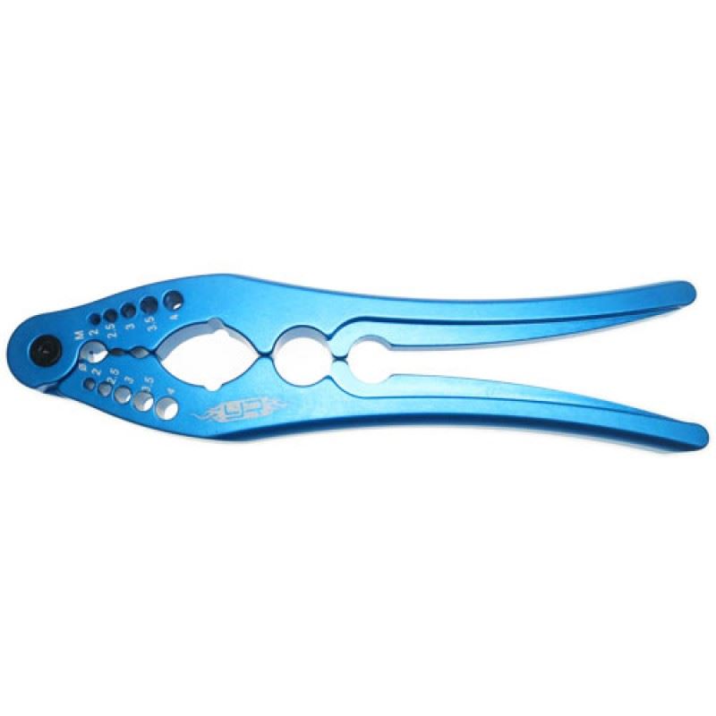 Yeah Racing Aluminum Shock Shaft Pliers & Pin, Screw Tester (BU)