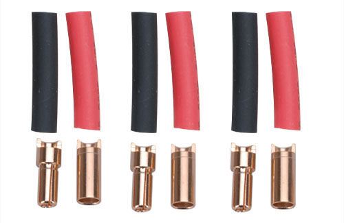 Ripmax Gold Connector 6.0mm w/H.Shrink-3pr