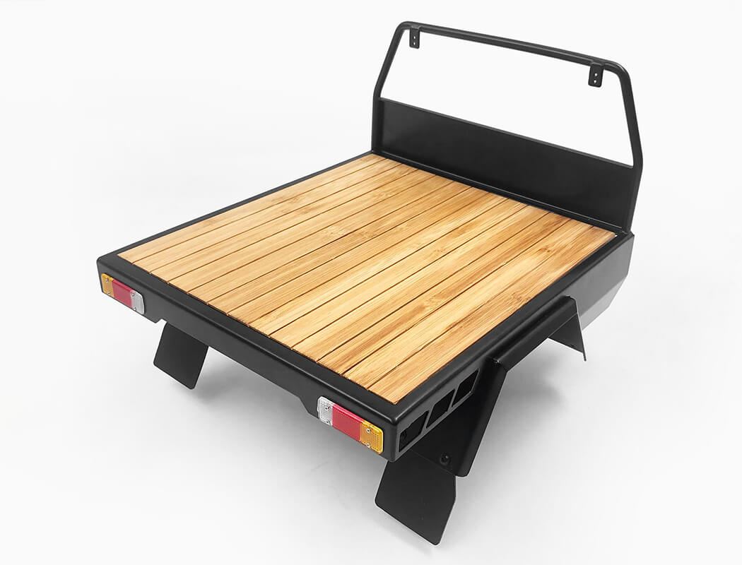 RC4WD WOOD FLATBED W/ MUDFLAPS FOR TF2 MOJAVE BODY