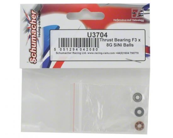 Schumacher Thrust Bearing F3x8G SiNi Balls