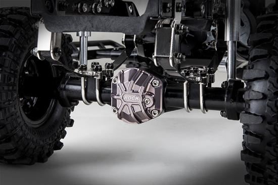 GMADE 3D MACHINED DIFFERENTIAL COVER (TI. GREY) GS01 AXLE