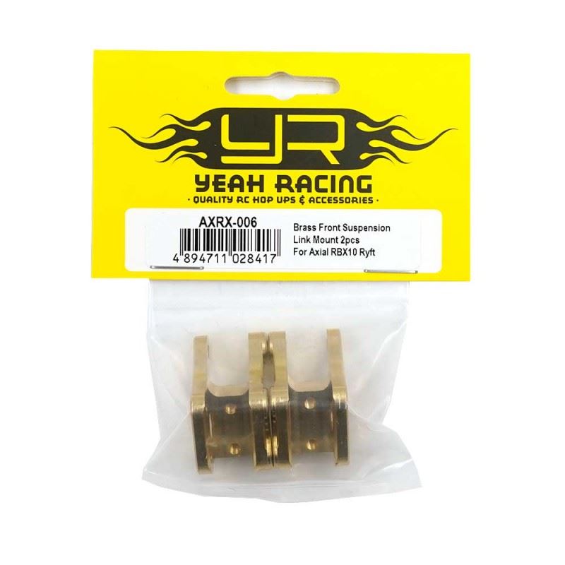 Yeah Racing Brass Front Suspension Link Mount 2pcs For Axial RBX10 Ryft