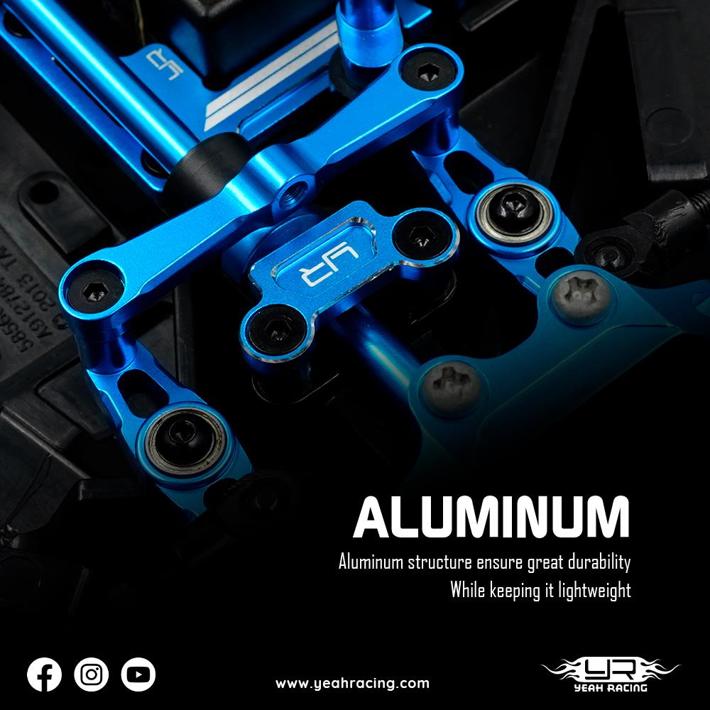 Yeah Racing Aluminum Main Shaft Bearing Holder Set for Tamiya TT02 Series
