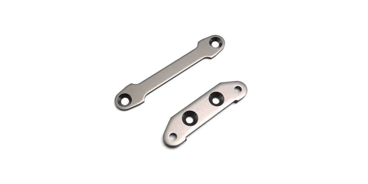 Front Suspension Plate Set Kyosho Optima Pro (2) Gun Metal