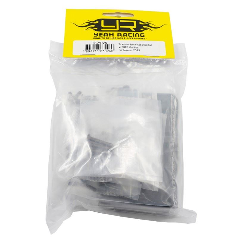 Yeah Racing Titanium Screw Assorted Set w/ FREE Mini box for Yokomo YD-2S